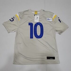 Nike Cooper Kupp #10 Los Angeles Rams Cream Game Team Jersey Youth XL (18/20)